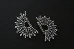 Sterling silver 925 set earrings and ring Semi circle