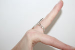 Sterling silver 925 set earrings and ring Semi circle