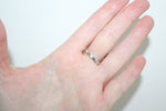 Sterling silver 925 set earrings and ring Semi circle