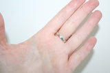 Sterling silver 925 set earrings and ring Semi circle
