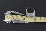 Earrings long traditional SILVER 925 Bohemian jewelry