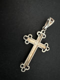 Cross silver 925 marcasite and onyx