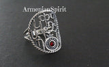 Sterling silver 925 Earrings ring bracelet alphabet lab red stone CHOOSE