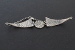 Triangle earrings Silver 925 ethnic pattern jewelry