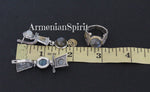 Earrings and ring labradorite moonstone SILVER 925