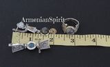 Earrings and ring labradorite moonstone SILVER 925