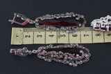 Very long earrings black big onyx Marcasite SILVER 925