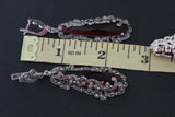 Very long earrings black big onyx Marcasite SILVER 925