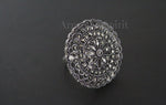 Sterling silver 925 Extra big earrings Marcasite