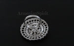 Sterling silver 925 Extra big earrings Marcasite