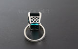 Earrings and ring Sterling silver 925 Ruby red stone