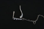 Long chain earrings silver 925