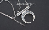 Necklace horns Sterling silver 925 Armenian Spirit