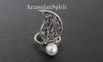 Ring silver 925 white pearl