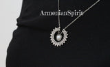 Necklace sun Sterling silver 925