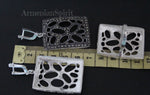 SET jewelry 925 SILVER Marcasite Large ring earrings