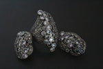 Ring white zircon Sterling silver 925