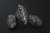 Ring white zircon Sterling silver 925