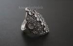 Silver 925 ring earrings SILVER 925 White zircon