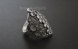 Silver 925 ring earrings SILVER 925 White zircon