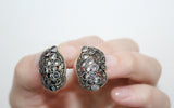 Silver 925 ring earrings SILVER 925 White zircon