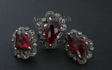 Small Pendant choker marcasite jewelry STERLING SILVER 925