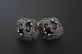 Earrings Ring Sterling silver 925 onyx Armenian Spirit