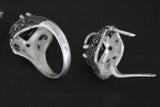 Earrings Ring Sterling silver 925 onyx Armenian Spirit