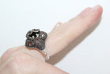 Earrings Ring Sterling silver 925 onyx Armenian Spirit