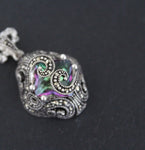 Silver 925 pendant rainbow topaz