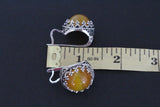 Silver 925 ring Yellow agate