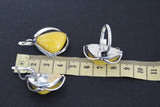 Small amber earrings Baltic amber handmade jewelry one of a kind Vintage inspired made by jewellery deisgners.