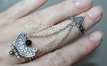 Ethnic earrings Silver 925 Onyx Armenian Spirit