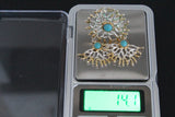 Real turquoise ring Sterling Silver 925