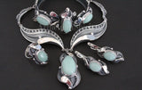 Silver 925 women cuff bracelet jade