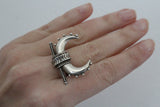 Taurus horns silver jewelry buy online Armenian unusual silver jewelry. High quality silver horns jewellry