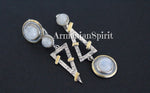 Moonstone earrings ring Silver Armenian Spirit