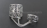 Dome ring Armenian alphabet silver 925 Armenian Spirit