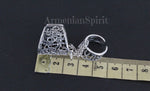 Dome ring Armenian alphabet silver 925 Armenian Spirit