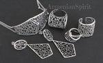 Armenian Earrings alphabet silver 925