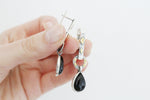 Small teardrop earrings with english lock and 925 stamp