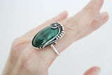 Ring Silver 925 malachite