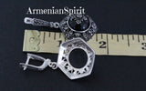 Earrings marcasite silver 925 Armenian Spirit