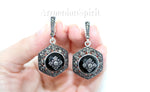 Earrings marcasite silver 925 Armenian Spirit