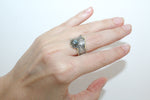 Ring and earrings  silver 925 Labradorite