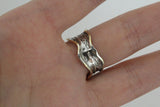 Vintage style ring black onyx SILVER 925 gold plated