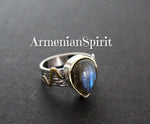 Ring silver 925 Labradorite