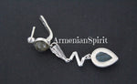 Earrings silver 925 Labradorite Armenian Spirit