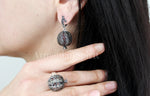 Earrings Sterling Silver 925 Pomegranate