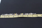 Bracelet Sterling silver 925 gemstones gold plated